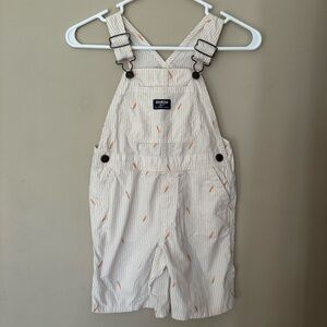 OshKosh B'gosh carrot Easter Striped Overalls
